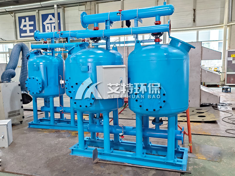碳钢衬胶浅层砂过滤器